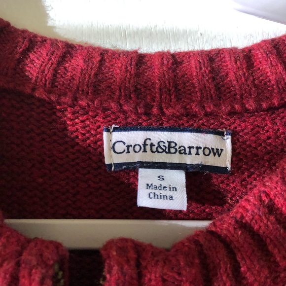 Croft&Barrow Snowman Christmas Cardigan - Picture 2 of 2